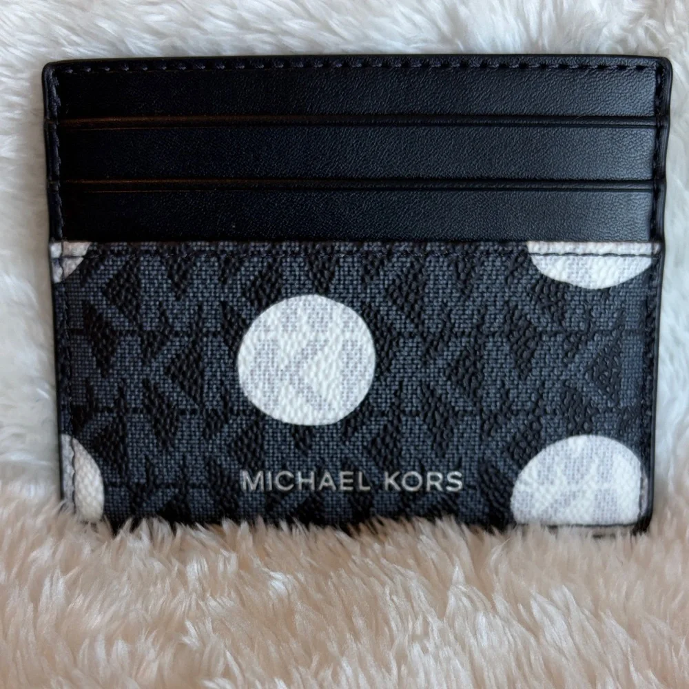 Michael Kors Cooper Admiral Blue/Pale Blue Tall Card Case | NWT